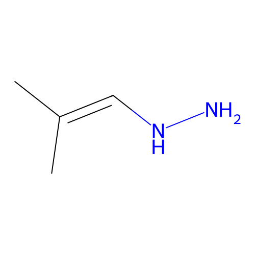 Hydrazine, (2-methyl-1-propenyl)- structure
