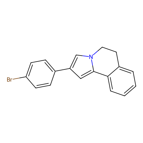 2-(4-Bromophenyl)-5,6-dihydropyrrolo[2,1-a]isoquinoline structure