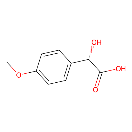 (2S)-2-hydroxy-2-(4-methoxyphenyl)acetic acid structure