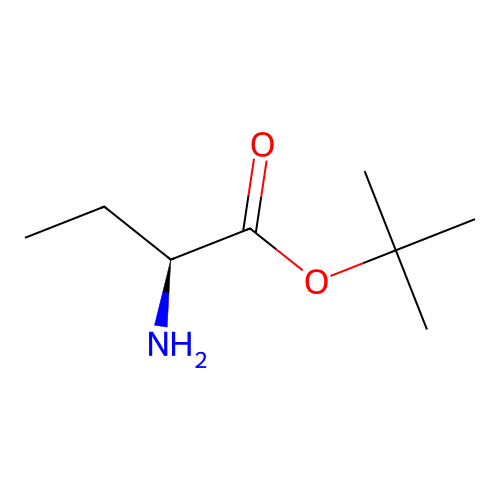 (2S)-2-amino butanic acid t-butyl ester structure