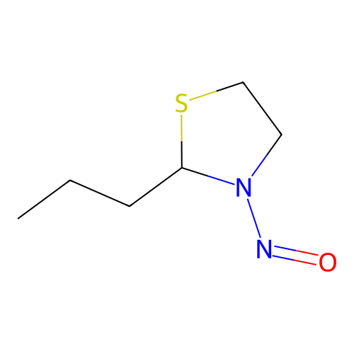 3-Nitroso-2-propyl-1,3-thiazolidine structure