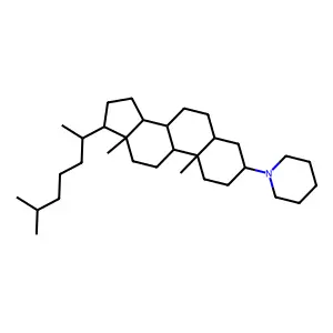 3-(Piperidin-1-yl)cholestane structure