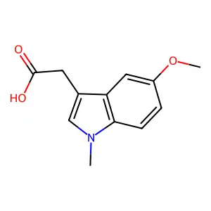 (5-Methoxy-1-methyl-1H-indol-3-yl)acetic acid structure