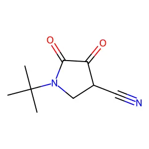 1-Tert-butyl-4,5-dioxopyrrolidine-3-carbonitrile structure