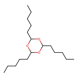 2,4,6-Tripentyl-1,3,5-trioxane structure