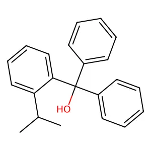Diphenyl-(2-propan-2-ylphenyl)methanol structure