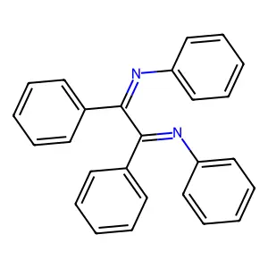 Benzenamine, N,N'-(1,2-diphenyl-1,2-ethanediylidene)bis- structure