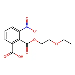 2-[(2-Ethoxyethoxy)carbonyl]-3-nitrobenzoic acid structure
