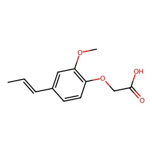 (4-Allyl-2-methoxyphenoxy)acetic Acid structure