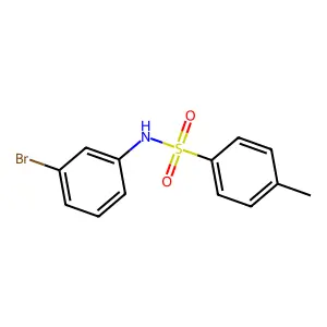 N-(3-bromophenyl)-4-methylbenzenesulfonamide structure