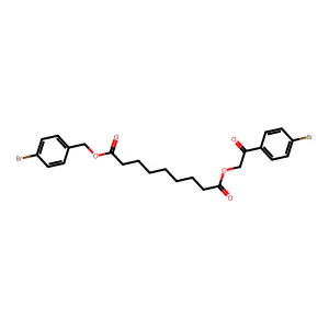 4-Bromobenzyl 2-(4-bromophenyl)-2-oxoethyl azelaate structure