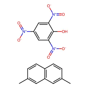 2,4,6-Trinitrophenol--2,7-dimethylnaphthalene (1/1) structure