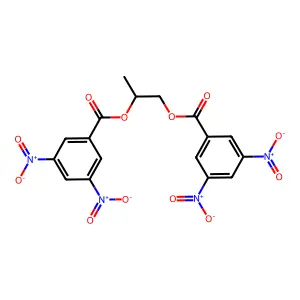Propane-1,2-diyl bis(3,5-dinitrobenzoate) structure