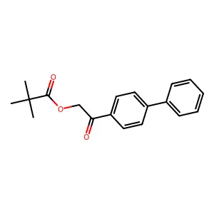 [2-Oxo-2-(4-phenylphenyl)ethyl] 2,2-dimethylpropanoate structure