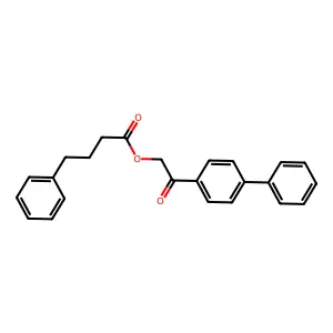 [2-Oxo-2-(4-phenylphenyl)ethyl] 4-phenylbutanoate structure