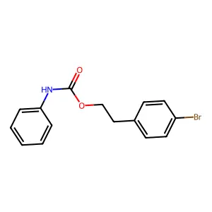 2-(4-bromophenyl)ethyl N-phenylcarbamate structure