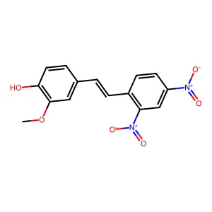 4-[2-(2,4-Dinitrophenyl)ethenyl]-2-methoxyphenol structure
