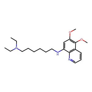 N-(5,6-dimethoxyquinolin-8-yl)-N',N'-diethylhexane-1,6-diamine structure
