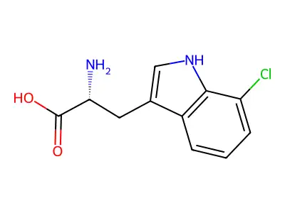 7-Chlorotryptophan structure