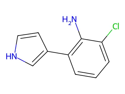 2-chloro-6-(1H-pyrrol-3-yl)benzenamine structure