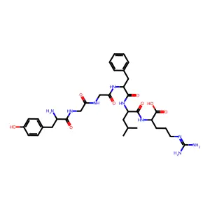 enkephalin-Leu, Arg(6)- structure