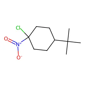 4-Tert-butyl-1-chloro-1-nitrocyclohexane structure