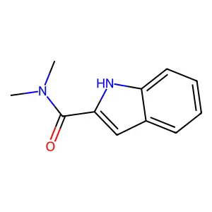 N,N-dimethyl-1H-indole-2-carboxamide structure