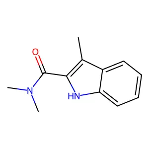 N,N,3-trimethyl-1H-indole-2-carboxamide structure