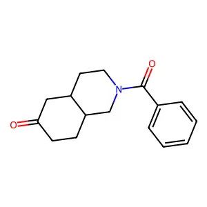 2-Benzoyl-1,3,4,4a,5,7,8,8a-octahydroisoquinolin-6-one structure