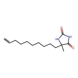 5-(Dec-9-en-1-yl)-5-methylimidazolidine-2,4-dione structure