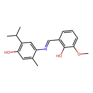 (6E)-6-[(4-hydroxy-2-methyl-5-propan-2-ylanilino)methylidene structure