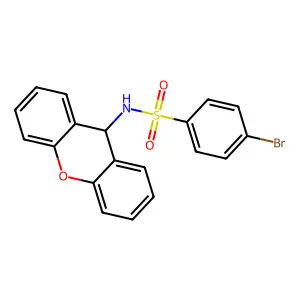 4-Bromo-N-(9H-xanthen-9-YL)benzene-1-sulfonamide structure