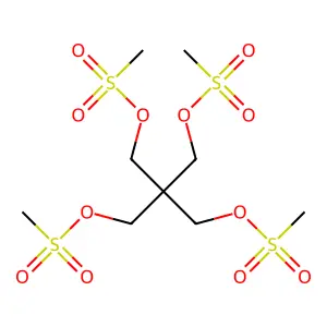 [3-Methylsulfonyloxy-2,2-bis(methylsulfonyloxymethyl)propyl] methanesulfonate structure