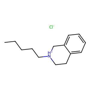 Isoquinoline, 1,2,3,4-tetrahydro-2-pentyl-, hydrochloride structure