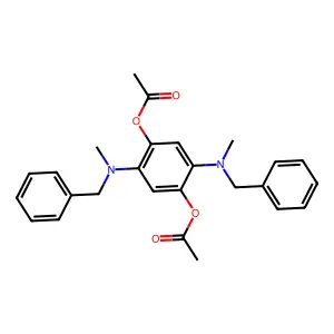 2,5-Bis[benzyl(methyl)amino]-1,4-phenylene diacetate structure