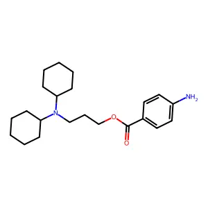 3-(Dicyclohexylamino)propyl 4-aminobenzoate structure