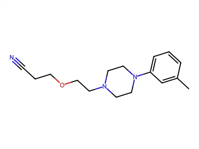 3-{2-[4-(3-Methylphenyl)piperazin-1-yl]ethoxy}propanenitrile structure