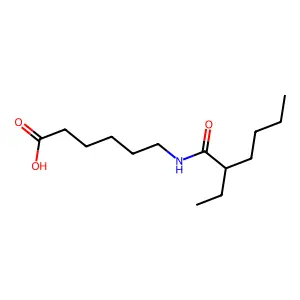 6-((2-Ethyl-1-oxohexyl)amino)hexanoic acid structure