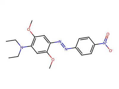 N,N-Diethyl-2,5-dimethoxy-4-(2-(4-nitrophenyl)diazenyl)benzenamine structure