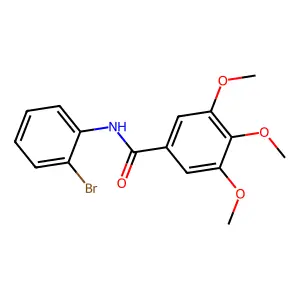 N-(2-bromophenyl)-3,4,5-trimethoxybenzamide structure
