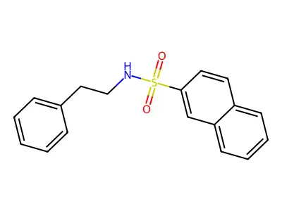 N-phenethylnaphthalene-2-sulfonamide structure