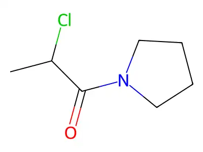 (2S)-2-chloro-1-pyrrolidin-1-ylpropan-1-one structure