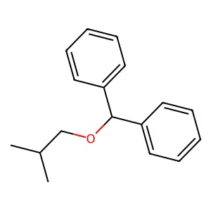 [2-Methylpropoxy(phenyl)methyl]benzene structure