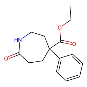 Ethyl 7-oxo-4-phenyl-4-azepanecarboxylate structure