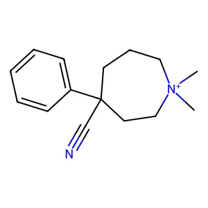 1,1-Dimethyl-4-phenyl-1lambda(5)-azepane-4-carbonitrile structure