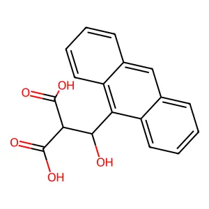 [(Anthracen-9-yl)(hydroxy)methyl]propanedioic acid structure