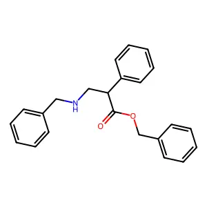 Benzyl 3-(benzylamino)-2-phenylpropanoate structure