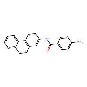 4-amino-N-phenanthren-2-ylbenzamide structure