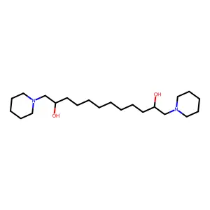 1,12-Di(piperidin-1-yl)dodecane-2,11-diol structure