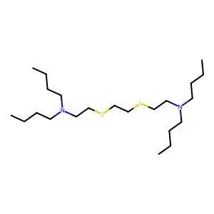 N-butyl-N-[2-[2-[2-(dibutylamino)ethylsulfanyl]ethylsulfanyl]ethyl]butan-1-amine structure